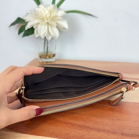 NWT Coach Leather Double Zip Wallet/Wristlet - Picture 6 of 6